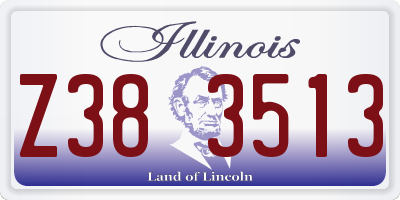 IL license plate Z383513