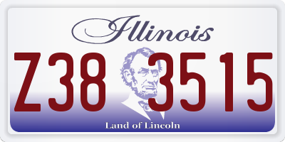 IL license plate Z383515