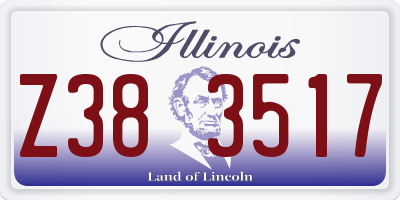 IL license plate Z383517