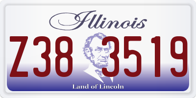 IL license plate Z383519