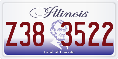 IL license plate Z383522