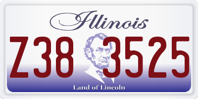IL license plate Z383525