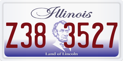 IL license plate Z383527