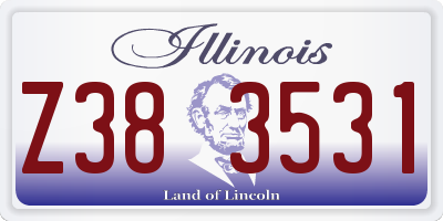 IL license plate Z383531