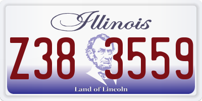 IL license plate Z383559