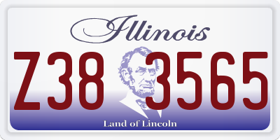 IL license plate Z383565