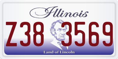 IL license plate Z383569