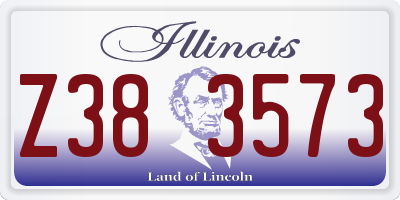 IL license plate Z383573