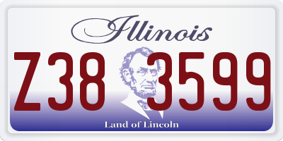 IL license plate Z383599