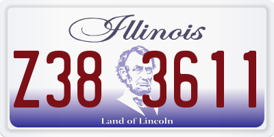 IL license plate Z383611