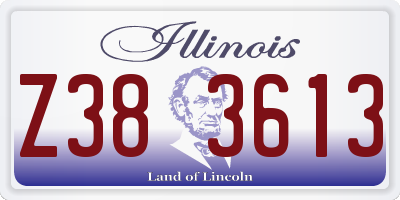 IL license plate Z383613
