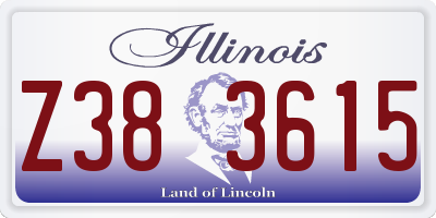 IL license plate Z383615