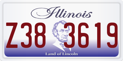 IL license plate Z383619