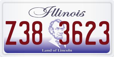 IL license plate Z383623