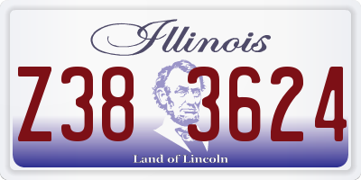 IL license plate Z383624