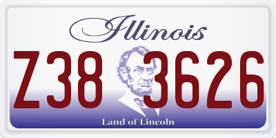 IL license plate Z383626