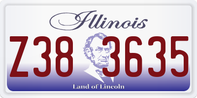 IL license plate Z383635