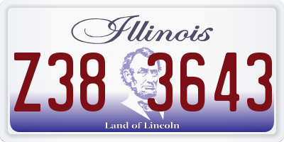 IL license plate Z383643