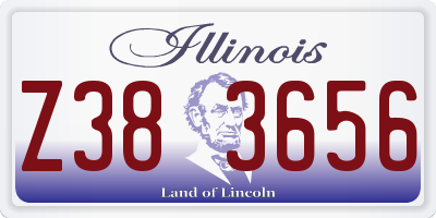 IL license plate Z383656