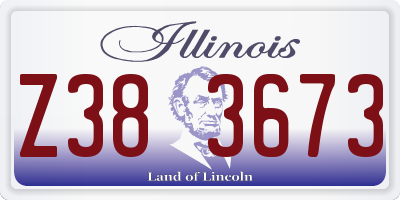 IL license plate Z383673