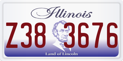 IL license plate Z383676
