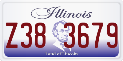 IL license plate Z383679