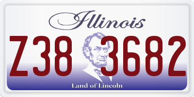IL license plate Z383682