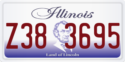 IL license plate Z383695