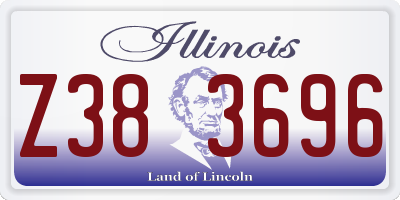 IL license plate Z383696
