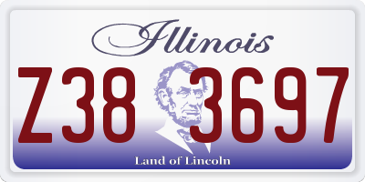IL license plate Z383697