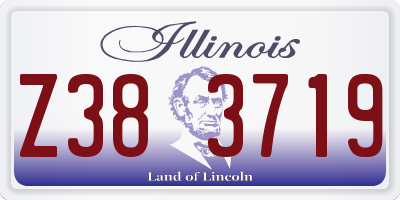 IL license plate Z383719