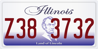 IL license plate Z383732