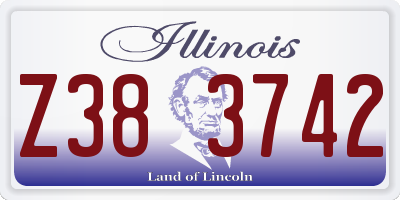 IL license plate Z383742