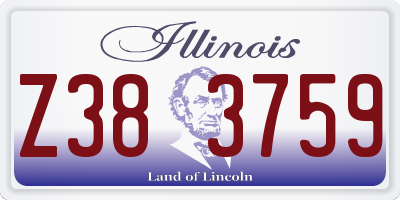 IL license plate Z383759