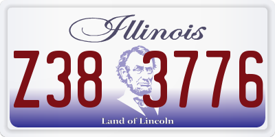 IL license plate Z383776