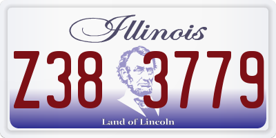 IL license plate Z383779