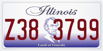 IL license plate Z383799