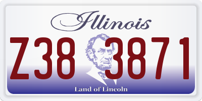 IL license plate Z383871