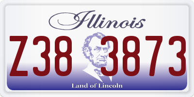 IL license plate Z383873