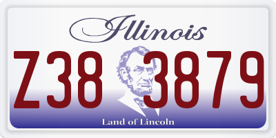 IL license plate Z383879