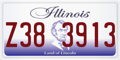 IL license plate Z383913