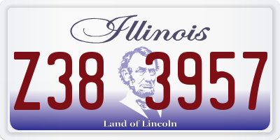 IL license plate Z383957