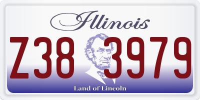 IL license plate Z383979