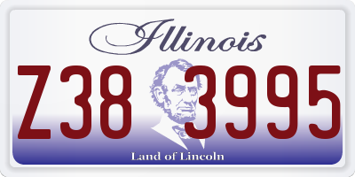 IL license plate Z383995