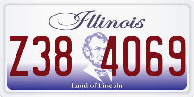 IL license plate Z384069