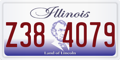 IL license plate Z384079