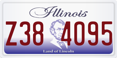 IL license plate Z384095