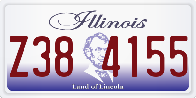 IL license plate Z384155
