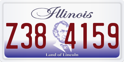 IL license plate Z384159