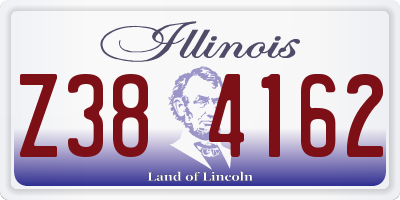 IL license plate Z384162